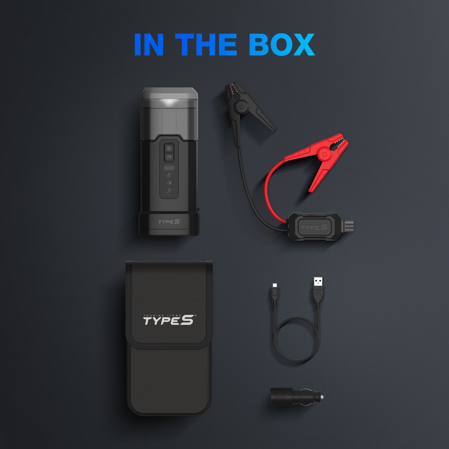 TYPE S 10,000 mAh Jump Starter and Portable Work Lantern - Dynamic Flex Series - DF10