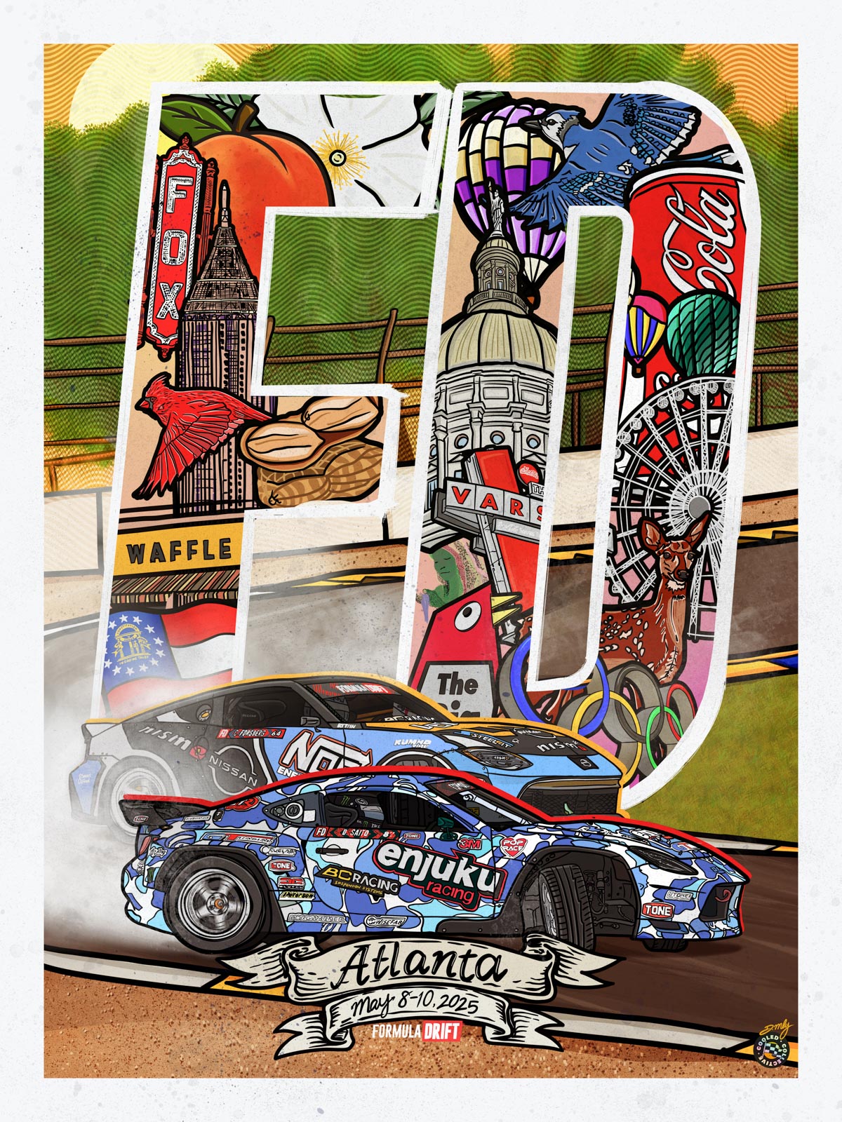 2025 Formula DRIFT Limited Edition Poster - Atlanta