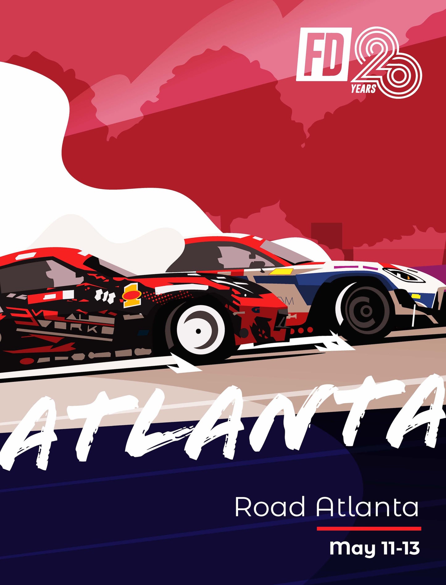 2023 Formula DRIFT Limited Edition Poster - Atlanta, GA