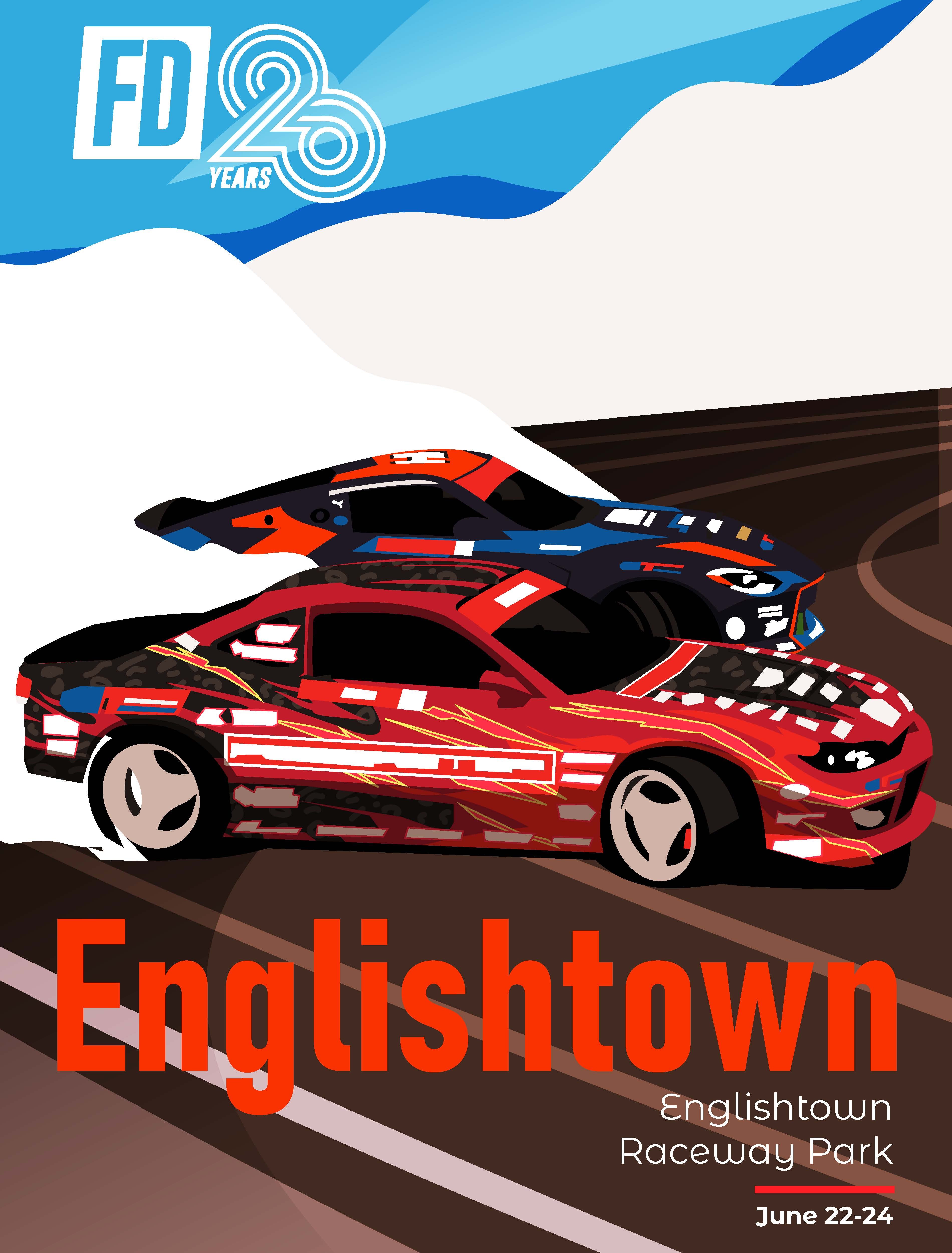 Formula DRIFT Limited Edition Poster Englishtown, NJ Shop FD Garage