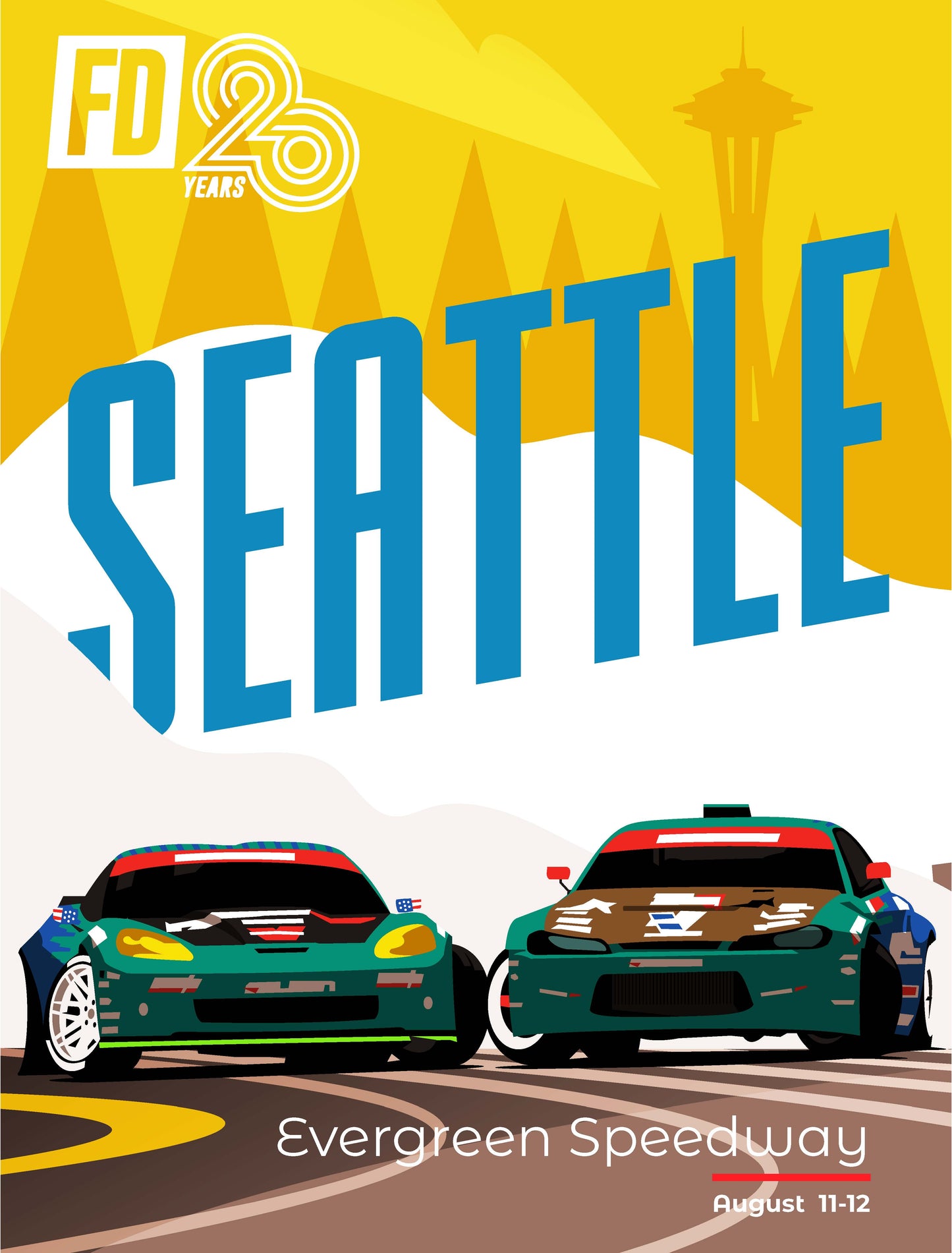 2023 Formula DRIFT Limited Edition Poster - Seattle, WA