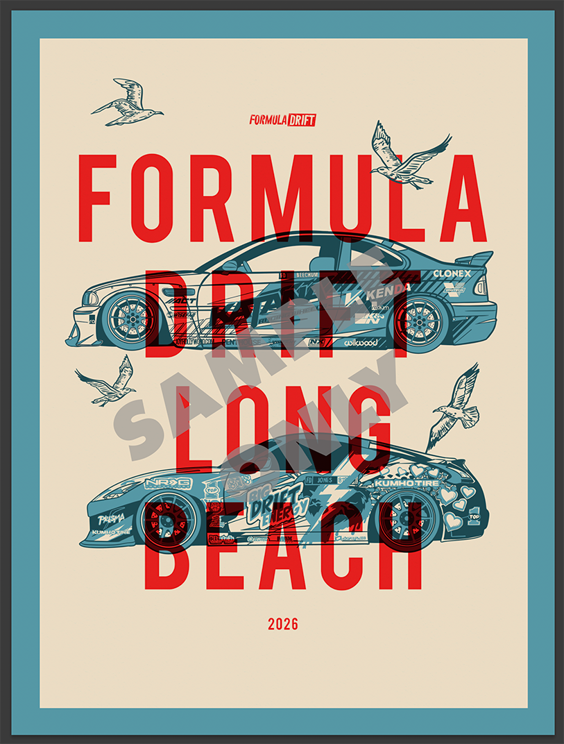 2026 Formula DRIFT Limited Edition Poster - Long Beach