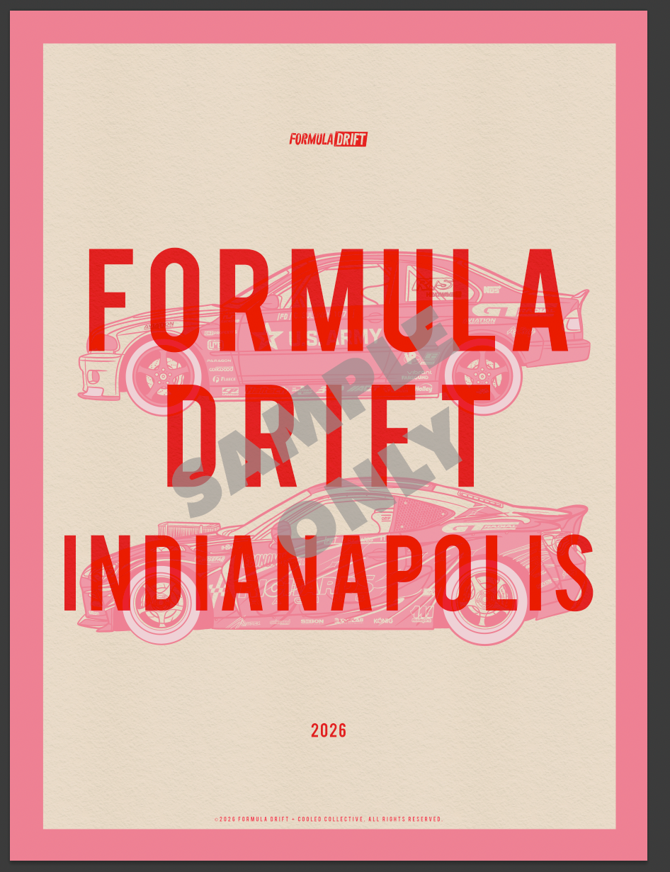 2026 Formula DRIFT Limited Edition Poster - Indianapolis