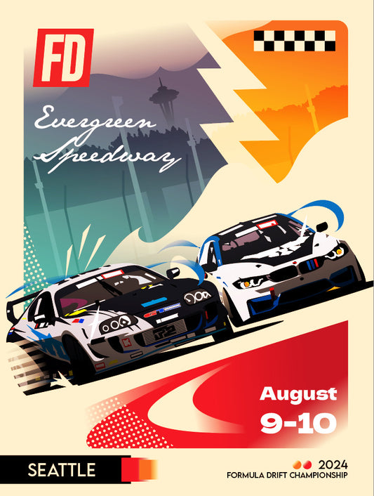 2024 Formula DRIFT Limited Edition Poster - Seattle