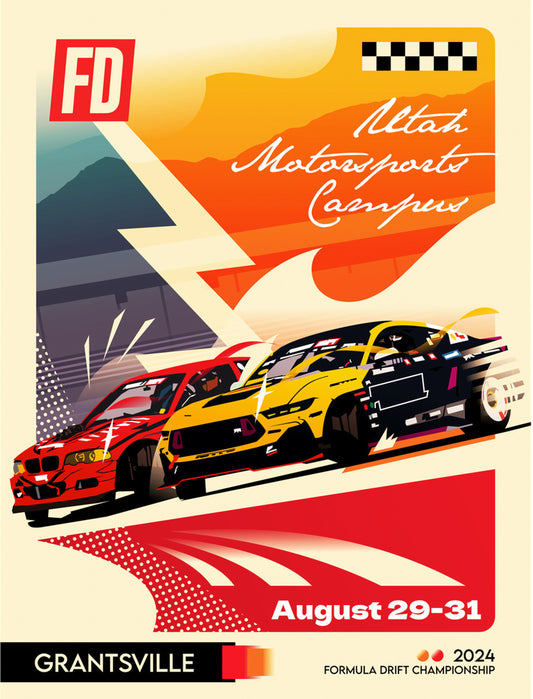 2024 Formula DRIFT Limited Edition Poster - Salt Lake City