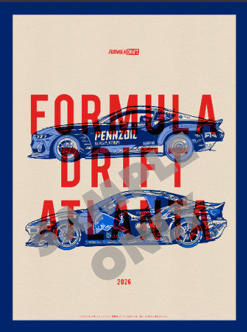 2026 Formula DRIFT Limited Edition Poster - Atlanta