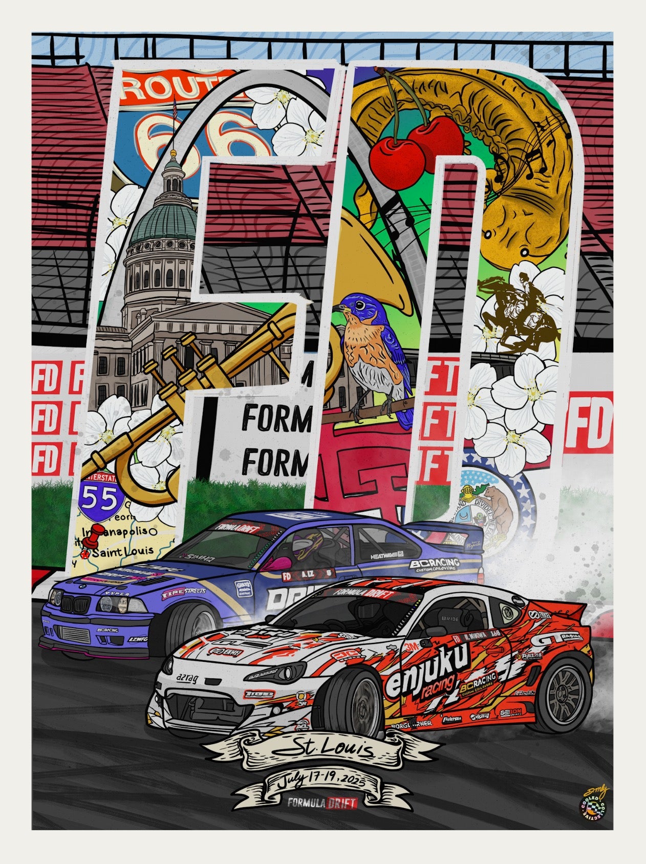 2025 Formula DRIFT Limited Edition Poster - St Louis