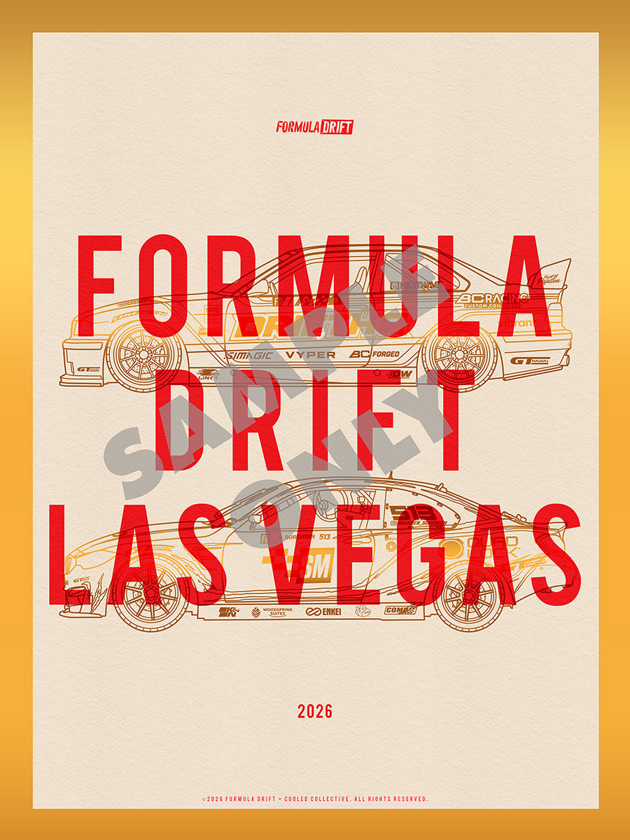 2026 Formula DRIFT Limited Edition Poster - Las Vegas