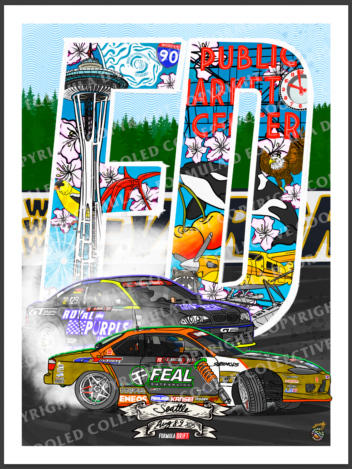 2025 Formula DRIFT Limited Edition Poster - Seattle